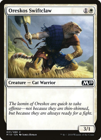 Oreskos Swiftclaw [Core Set 2019] (M19 31)