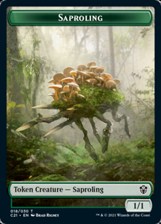 Food // Saproling Token [Commander 2021 Tokens] (TC21 24 // 18)