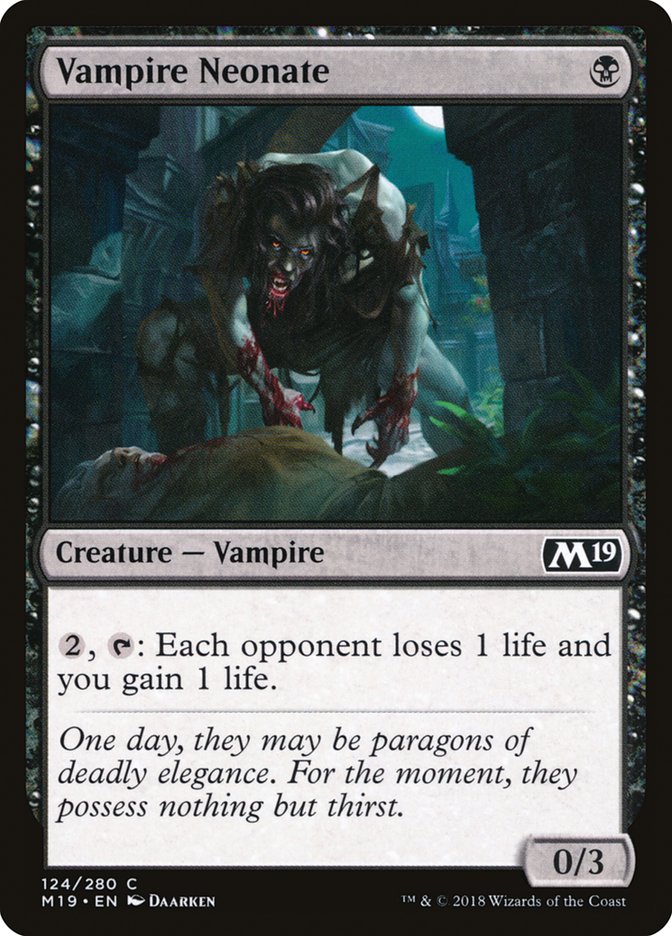 Vampire Neonate [Core Set 2019] (M19 124)