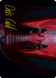Vampires' Vengeance Art Card (Gold-Stamped Signature) [Innistrad: Crimson Vow Art Series] (AVOW 49)