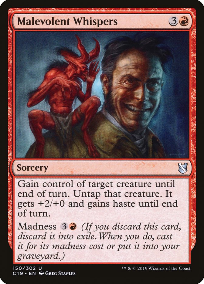 Malevolent Whispers [Commander 2019] (C19 150)