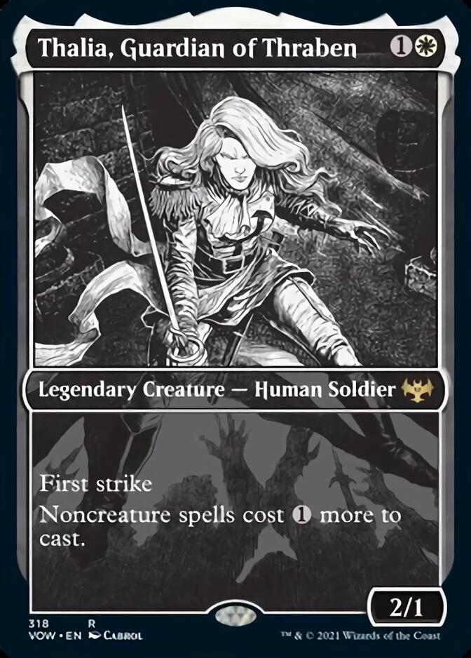 Thalia, Guardian of Thraben (Showcase Eternal Night ) [Innistrad: Crimson Vow] (VOW 318)