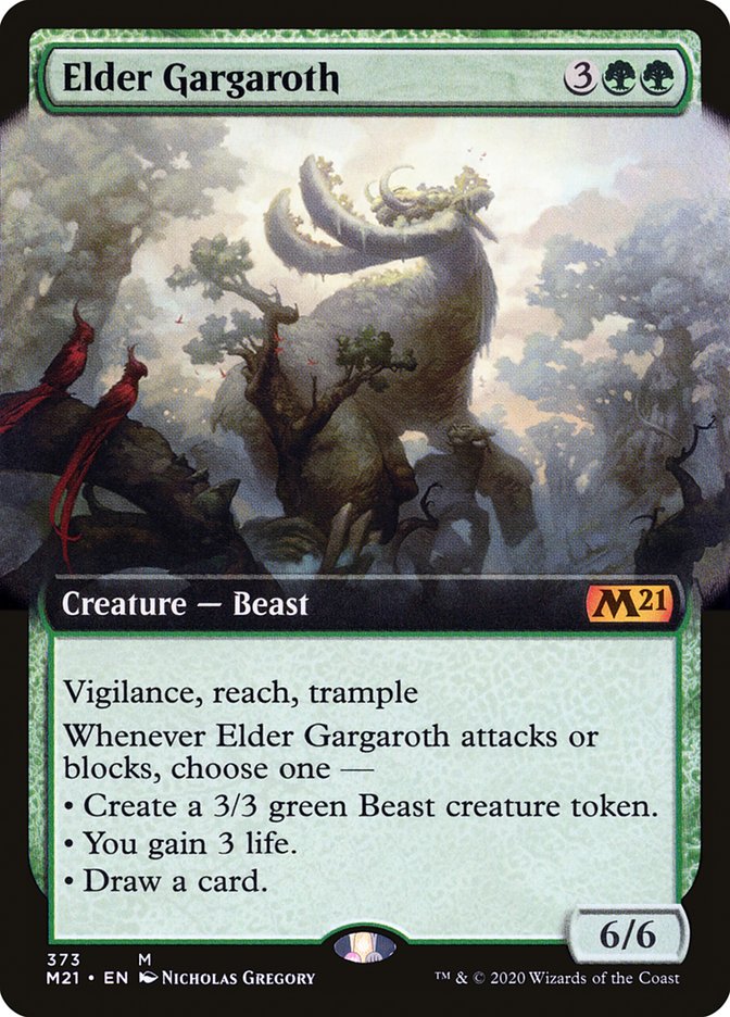 Elder Gargaroth (Extended Art) [Core Set 2021] (M21 373)