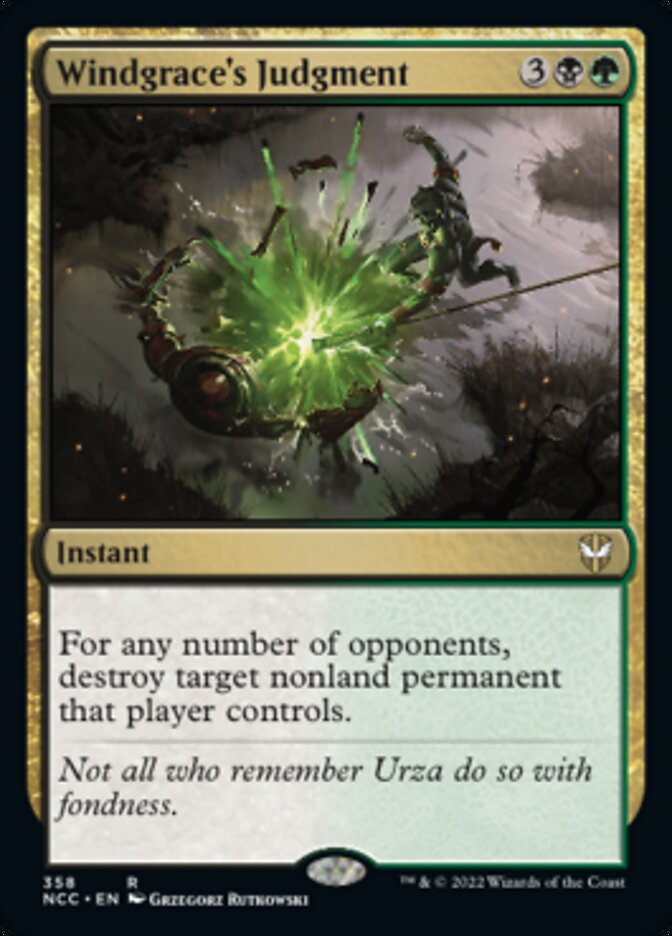 Windgrace's Judgment [Streets of New Capenna Commander] (NCC 358)