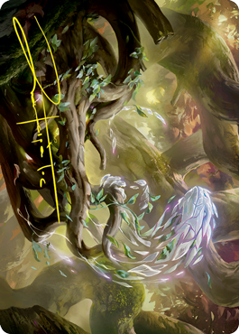 Emergent Sequence Art Card (Gold-Stamped Signature) [Strixhaven: School of Mages Art Series] (ASTX 17)