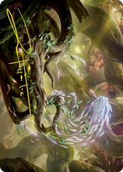 Emergent Sequence Art Card (Gold-Stamped Signature) [Strixhaven: School of Mages Art Series] (ASTX 17)