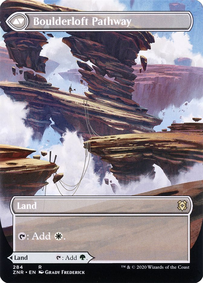 Branchloft Pathway // Boulderloft Pathway (Borderless) [Zendikar Rising] (ZNR 284)