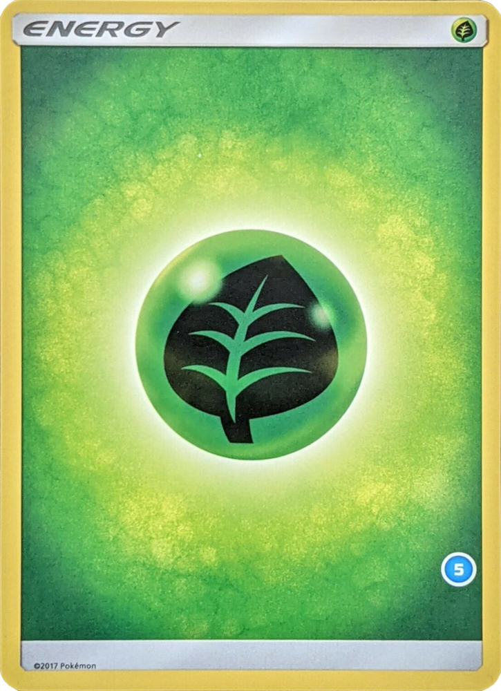 Grass Energy (5) [Sun & Moon: Trainer Kit - Alolan Sandslash & Alolan Ninetales]