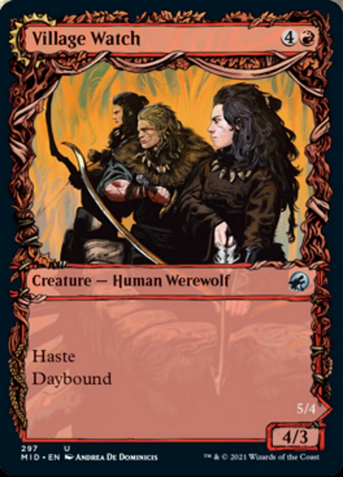 Village Watch // Village Reavers (Showcase Equinox) [Innistrad: Midnight Hunt] (MID 297)