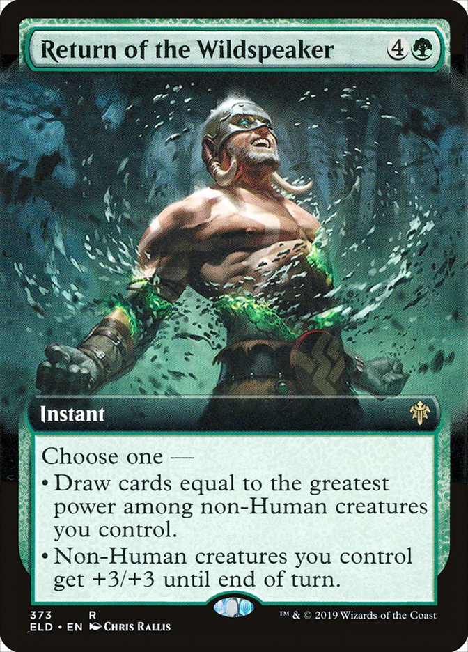 Return of the Wildspeaker (Extended Art) [Throne of Eldraine] (ELD 373)