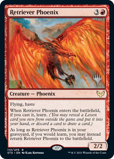 Retriever Phoenix (Promo Pack) [Strixhaven: School of Mages Promos] (PSTX 113)