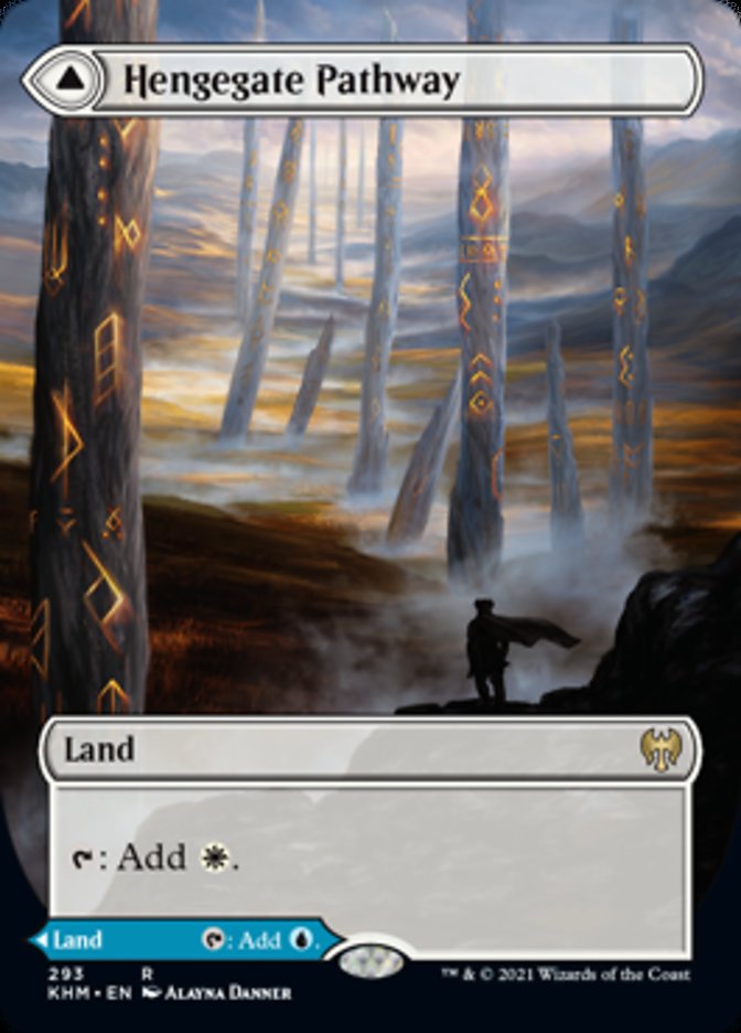 Hengegate Pathway // Mistgate Pathway (Extended Art) [Kaldheim] (KHM 293)