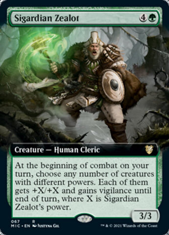 Sigardian Zealot (Extended) [Innistrad: Midnight Hunt Commander] (MIC 67)
