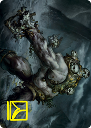 Skull Skaab Art Card (Gold-Stamped Signature) [Innistrad: Crimson Vow Art Series] (AVOW 67)