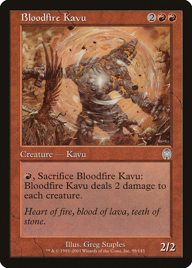 Bloodfire Kavu [Apocalypse] (APC 58)