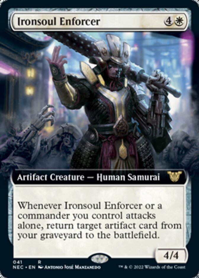 Ironsoul Enforcer (Extended) [Kamigawa: Neon Dynasty Commander] (NEC 41)