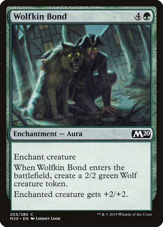 Wolfkin Bond [Core Set 2020] (M20 203)