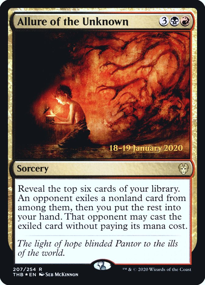 Allure of the Unknown [Theros Beyond Death Prerelease Promos] (PTHB 207S)