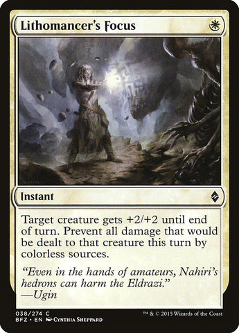 Lithomancer's Focus [Battle for Zendikar] (BFZ 38)