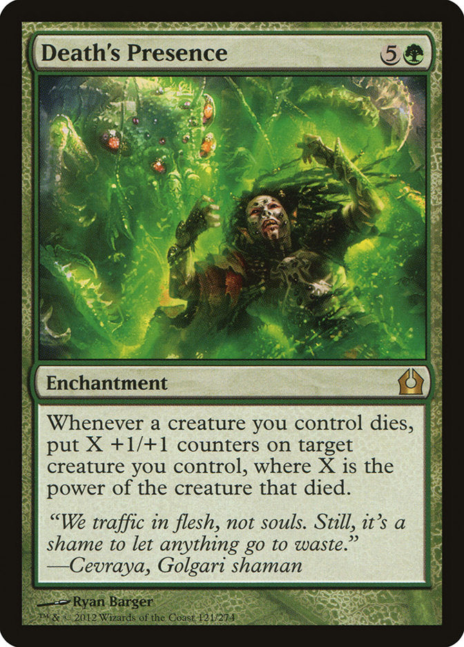 Death's Presence [Return to Ravnica] (RTR 121)