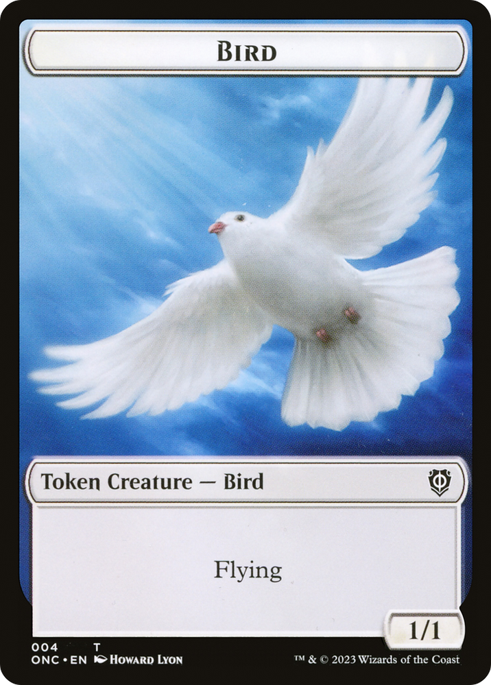 Bird // Cat Double-Sided Token [Phyrexia: All Will Be One Commander]