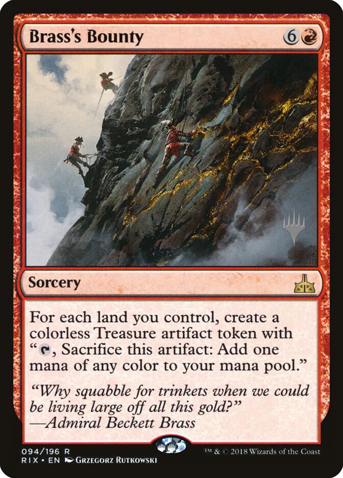 Brass's Bounty (Promo Pack) [Rivals of Ixalan Promos] (PRIX 94)
