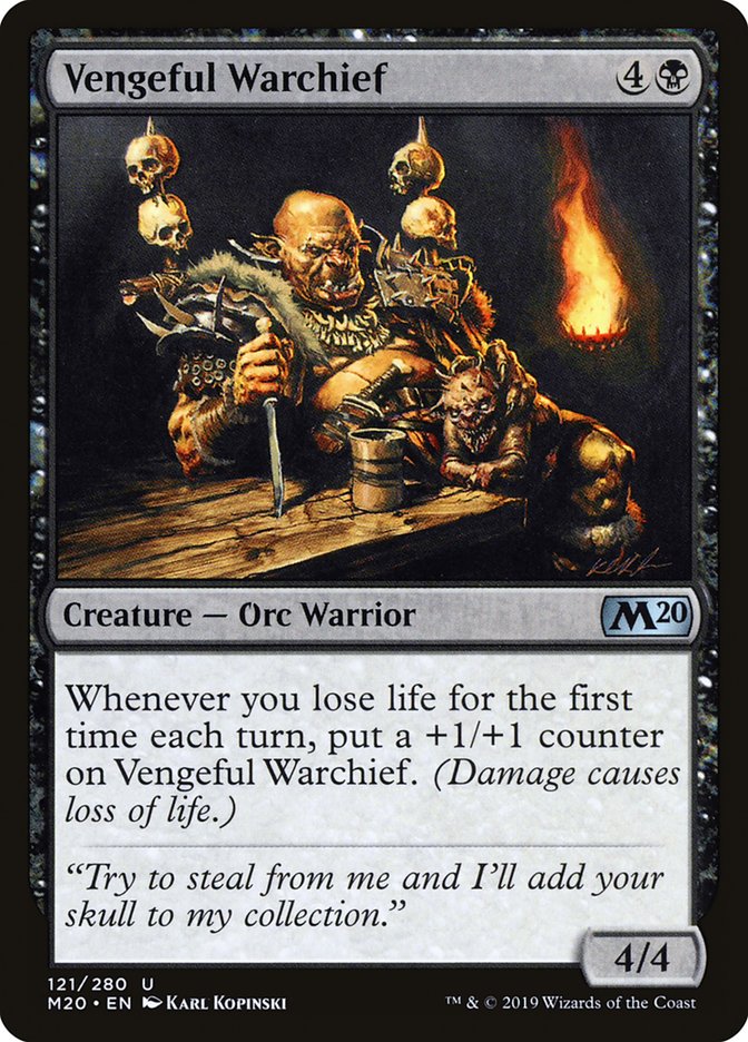 Vengeful Warchief [Core Set 2020] (M20 121)