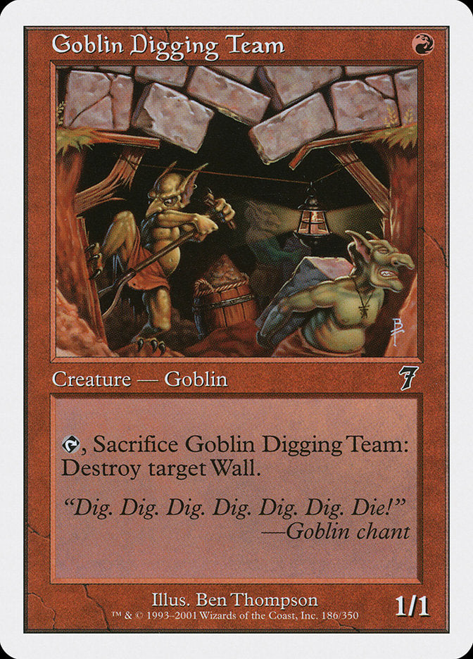 Goblin Digging Team [Seventh Edition] (7ED 186)