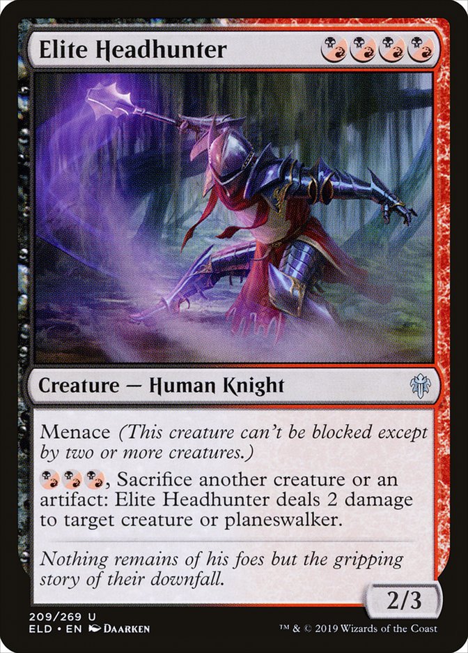 Elite Headhunter [Throne of Eldraine] (ELD 209)