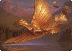 Adult Gold Dragon Art Card [Dungeons & Dragons: Adventures in the Forgotten Realms Art Series] (AAFR 58)