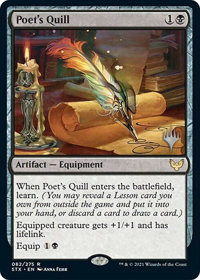 Poet's Quill (Promo Pack) [Strixhaven: School of Mages Promos] (PSTX 82)
