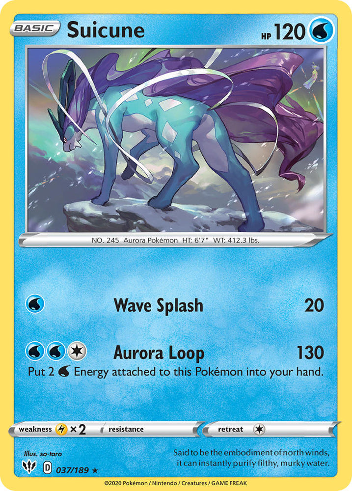 Suicune (37/189) [Theme Deck Exclusives]
