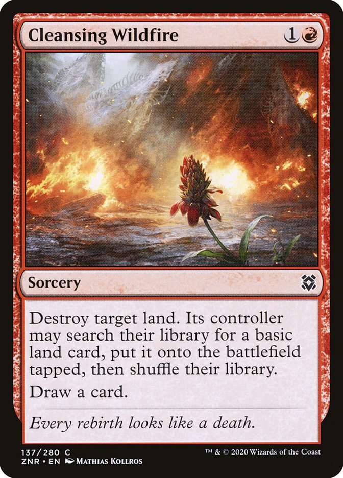 Cleansing Wildfire [Zendikar Rising] (ZNR 137)
