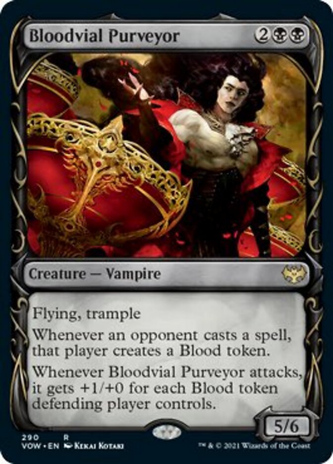 Bloodvial Purveyor (Showcase Fang Frame) [Innistrad: Crimson Vow] (VOW 290)