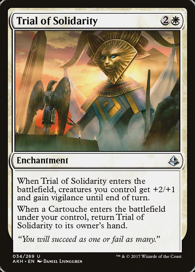 Trial of Solidarity [Amonkhet] (AKH 34)