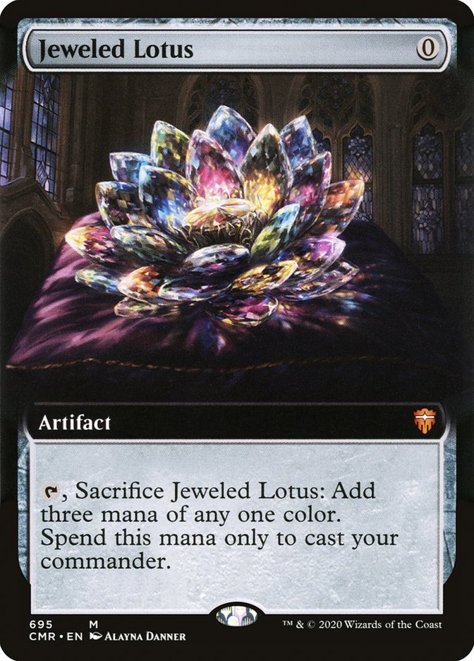 Jeweled Lotus (Extended Art) [Commander Legends] (CMR 695)