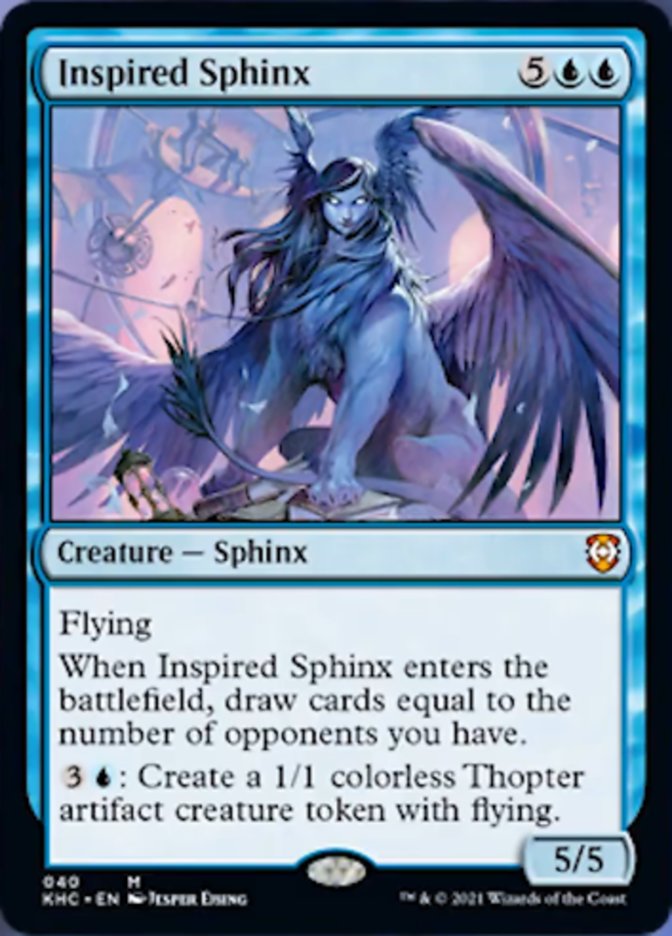 Inspired Sphinx [Kaldheim Commander] (KHC 40)