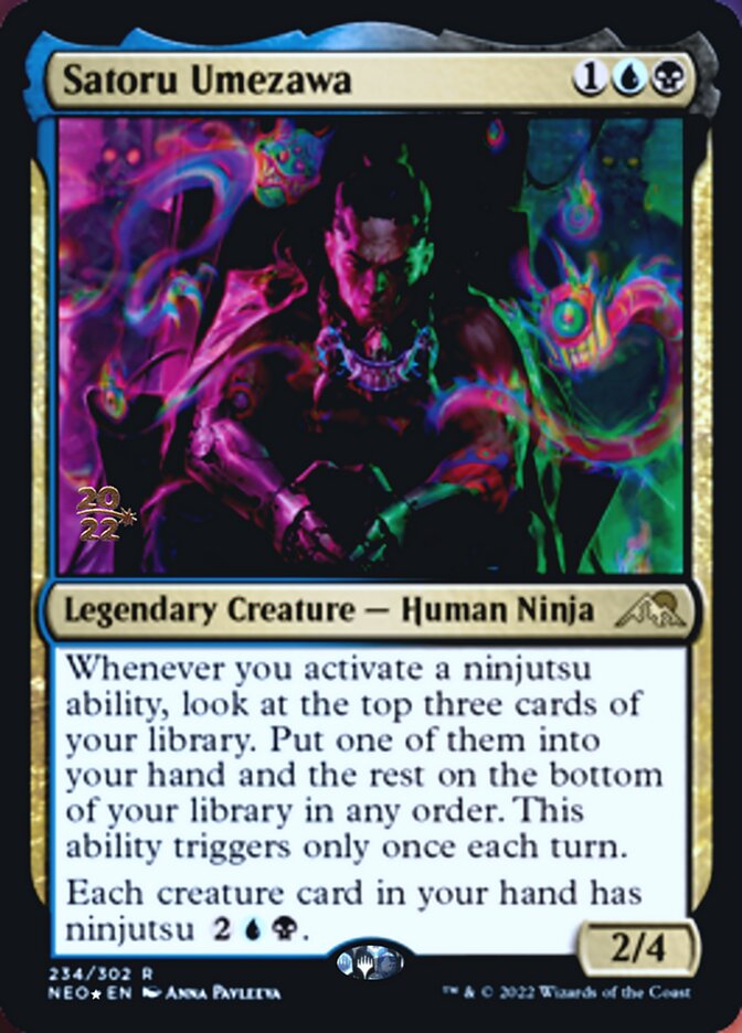 Satoru Umezawa [Kamigawa: Neon Dynasty Prerelease Promos] (PNEO 234)