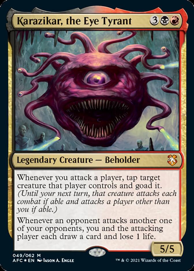 Karazikar, the Eye Tyrant [Dungeons & Dragons: Adventures in the Forgotten Realms Commander] (AFC 49)