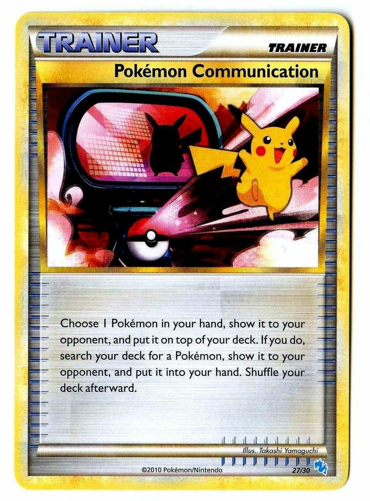 Pokemon Communication (27/30) [HeartGold & SoulSilver: Trainer Kit - Gyarados & Raichu]