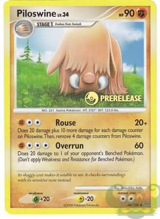 Piloswine (Prerelease Promo) (46/100) [Nintendo: Black Star Promos]