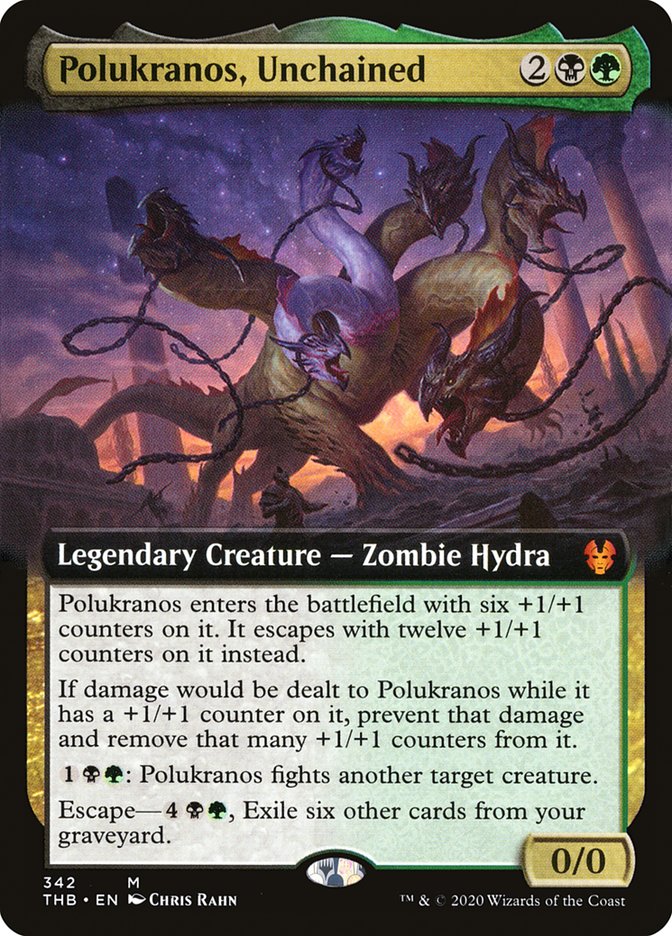 Polukranos, Unchained (Extended Art) [Theros Beyond Death] (THB 342)