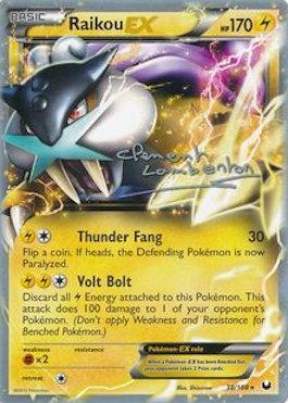 Raikou EX (38/108) (Anguille Sous Roche - Clément Lamberton) [World Championships 2013]