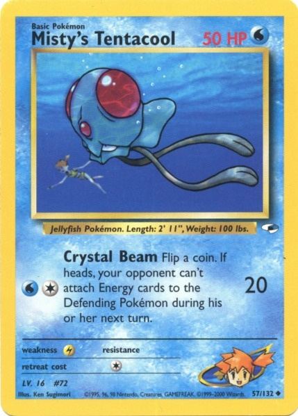 Misty's Tentacool (57/132) [Gym Heroes]