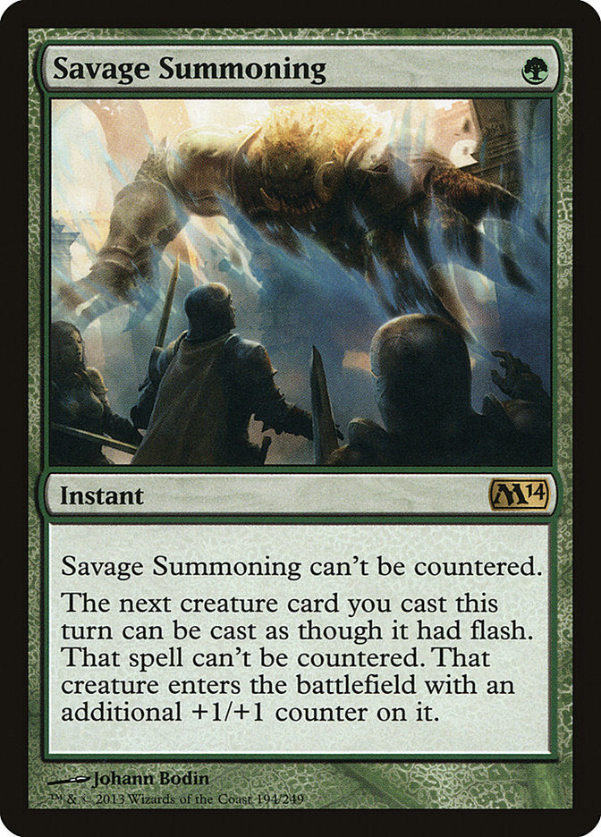 Savage Summoning [Magic 2014] (M14 194)