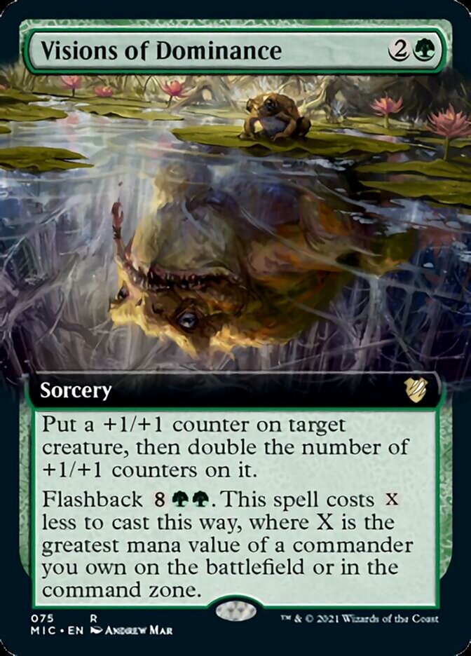 Visions of Dominance (Extended) [Innistrad: Midnight Hunt Commander] (MIC 75)