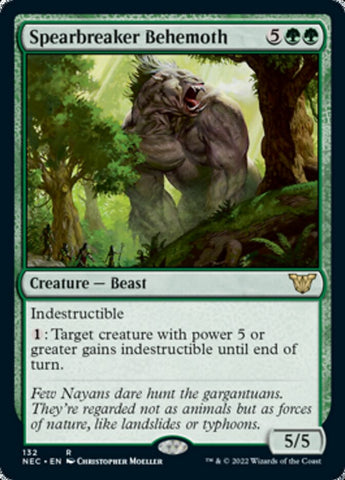 Spearbreaker Behemoth [Kamigawa: Neon Dynasty Commander] (NEC 132)