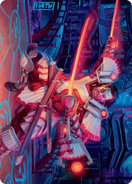 Isshin, Two Heavens as One 1 Art Card [Kamigawa: Neon Dynasty Art Series] (ANEO 14)