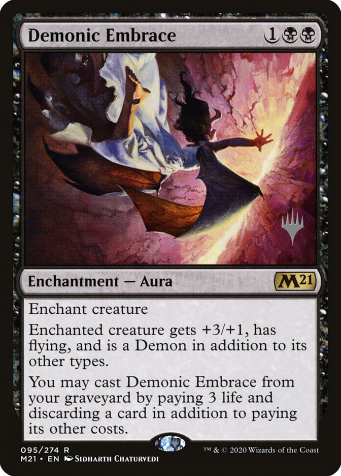 Demonic Embrace (Promo Pack) [Core Set 2021 Promos] (PM21 95P)