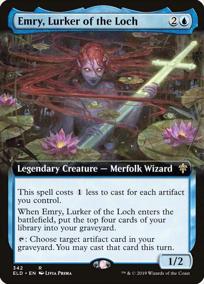 Emry, Lurker of the Loch (Extended Art) [Throne of Eldraine] (ELD 342)